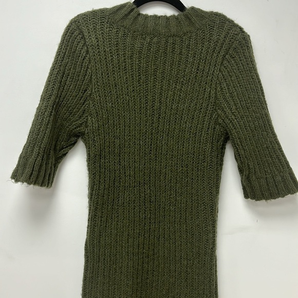 Charlotte russe olive color long sweater size L - Picture 7 of 14